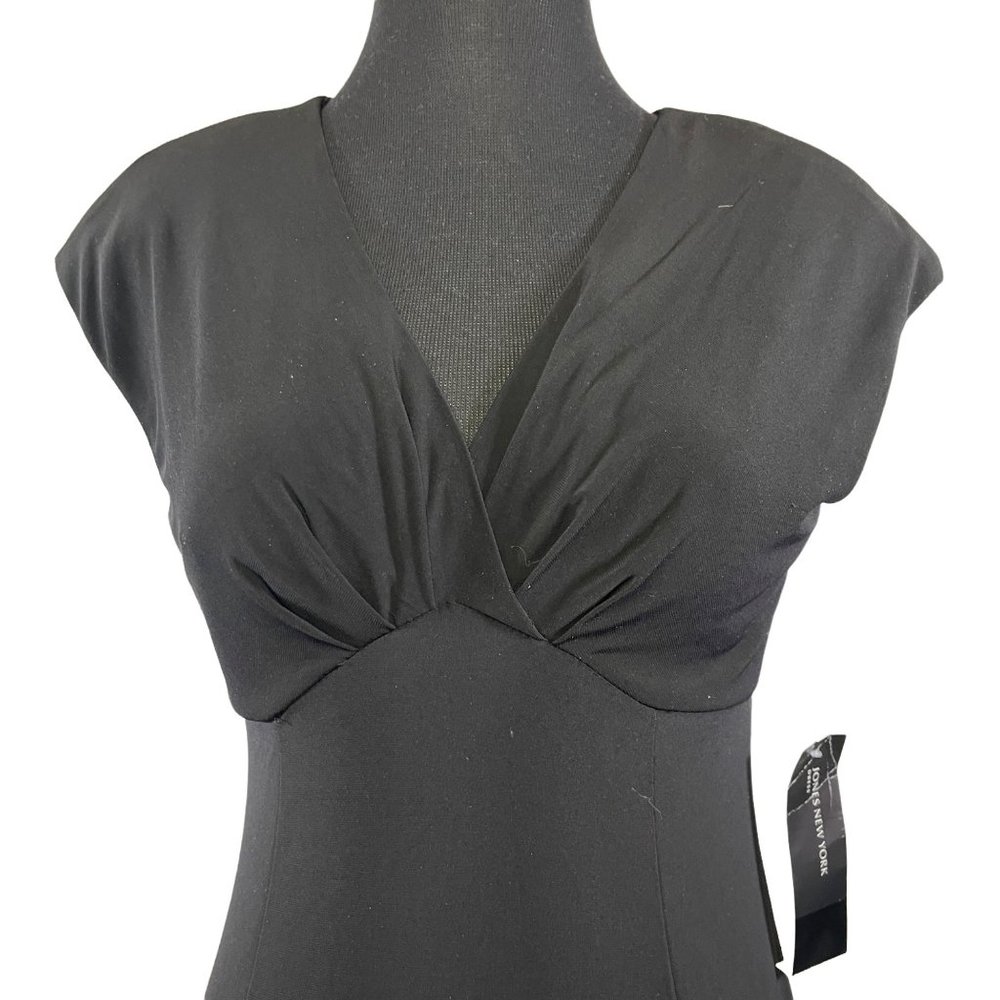 Jones New York Womens Size 6 Sleeveless Black Maxi Dress NWT - Picture 5 of 10